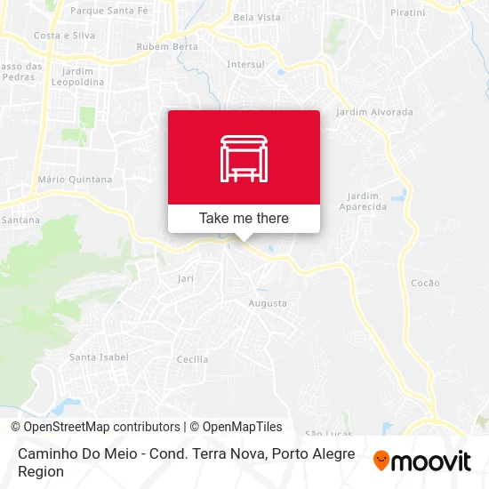 Caminho Do Meio - Cond. Terra Nova map