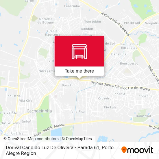 Dorival Cândido Luz De Oliveira - Parada 61 map