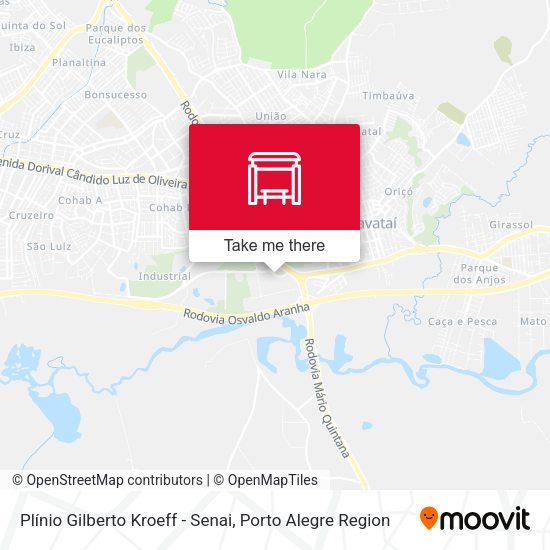 Plínio Gilberto Kroeff - Senai map