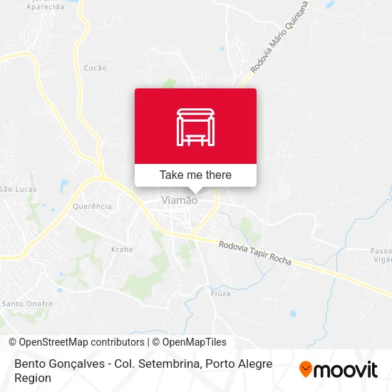 Bento Gonçalves - Col. Setembrina map