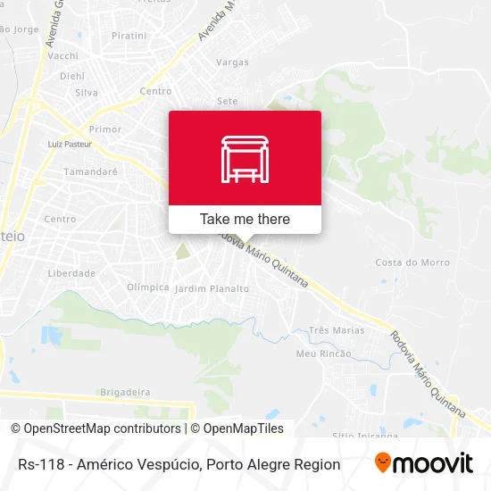 Rs-118 - Américo Vespúcio map