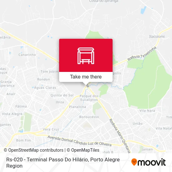 Rs-020 - Terminal Passo Do Hilário map