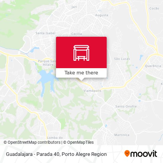 Mapa Guadalajara - Parada 40