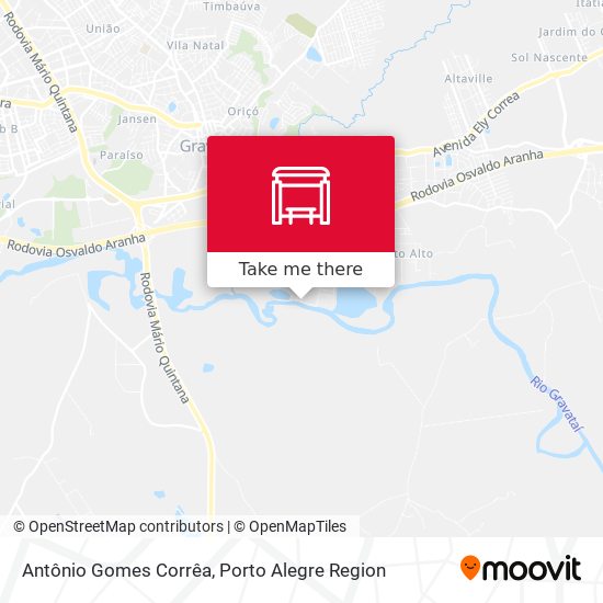 Antônio Gomes Corrêa map
