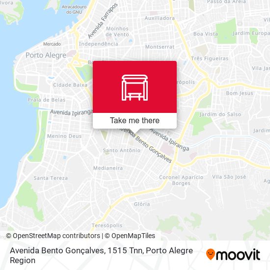 Avenida Bento Gonçalves, 1515 Tnn map