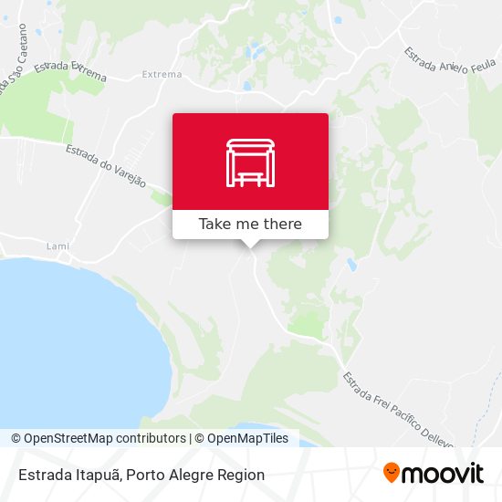 Estrada Itapuã map