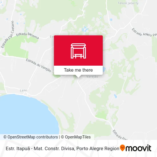 Estr. Itapuã - Mat. Constr. Divisa map