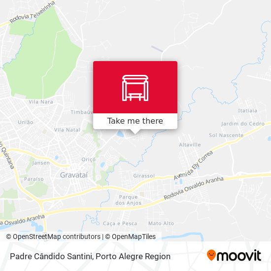 Padre Cândido Santini map