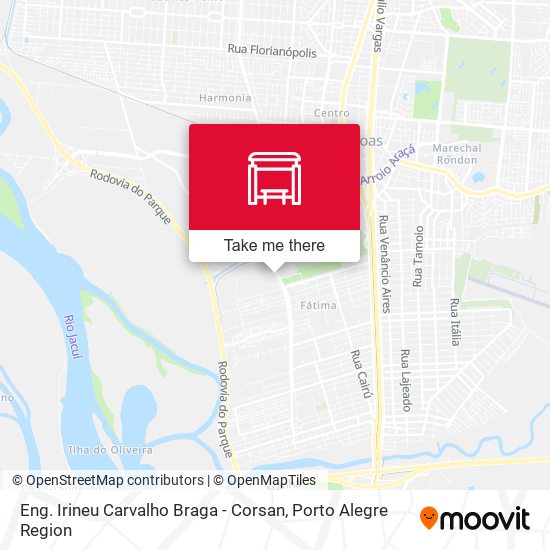 Eng. Irineu Carvalho Braga - Corsan map