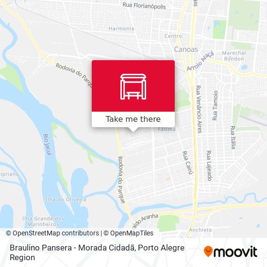 Braulino Pansera - Morada Cidadã map