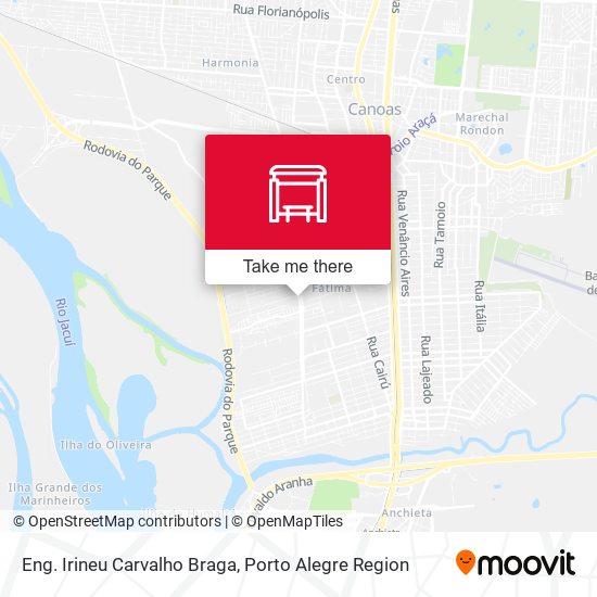 Eng. Irineu Carvalho Braga map