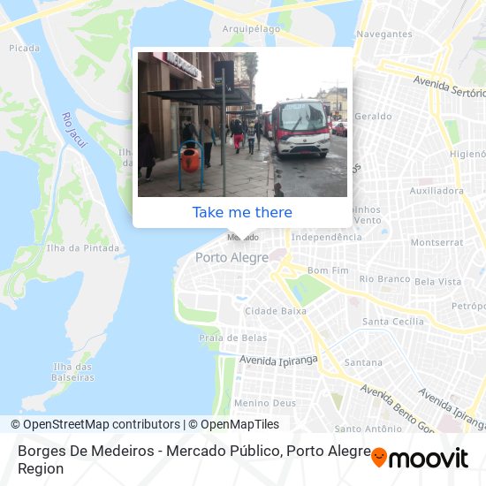 Borges De Medeiros - Mercado Público map