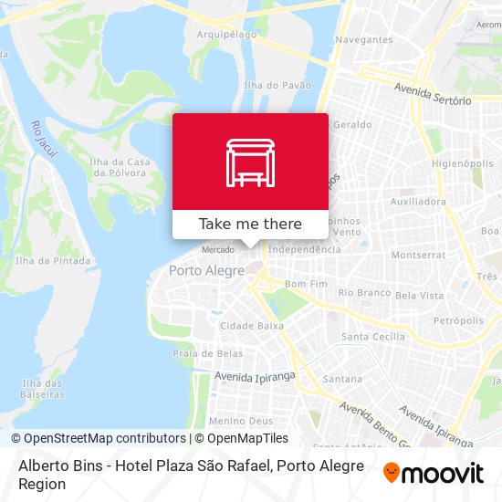 Alberto Bins - Hotel Plaza São Rafael map