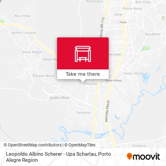 Leopoldo Albino Scherer - Upa Scharlau map