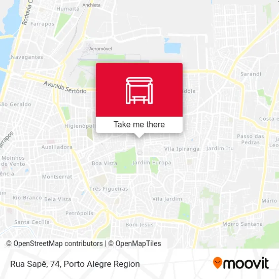 Rua Sapê, 74 map