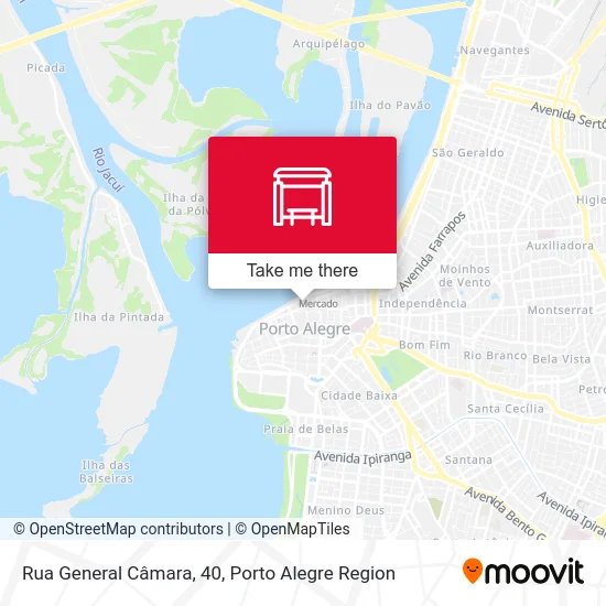 Rua General Câmara, 40 map