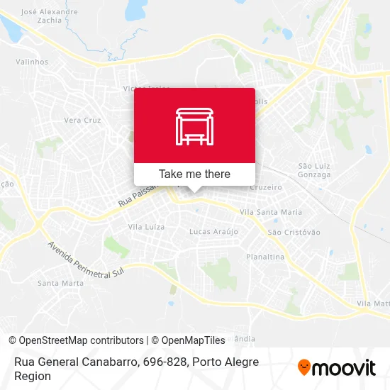 Rua General Canabarro, 696-828 map