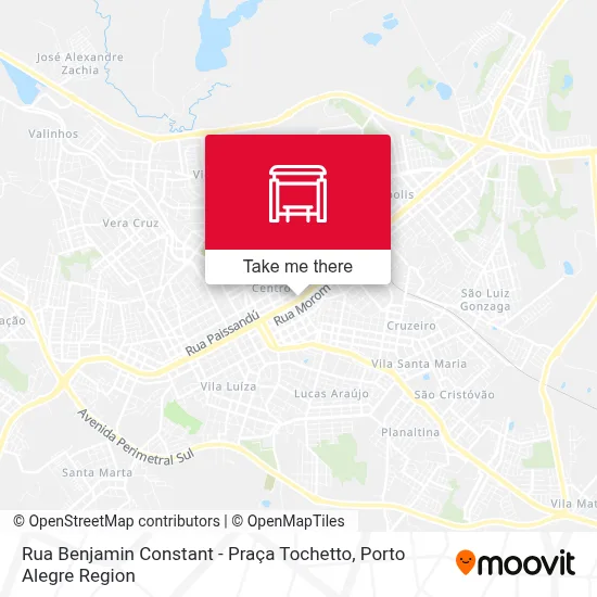 Rua Benjamin Constant - Praça Tochetto map