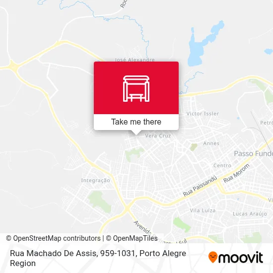 Rua Machado De Assis, 959-1031 map