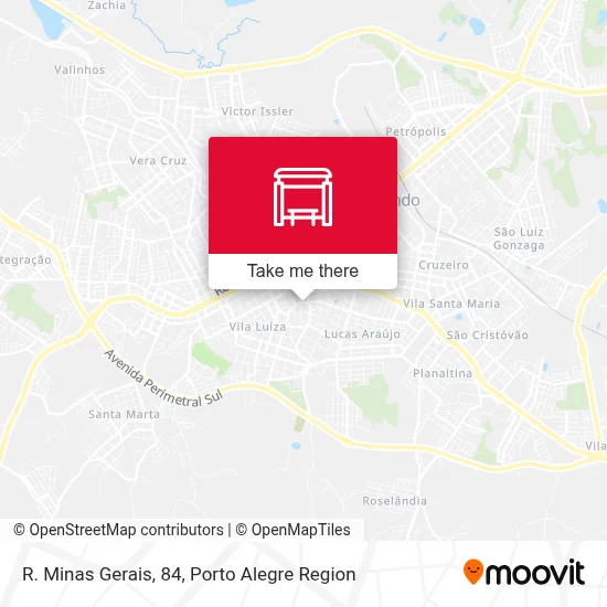 R. Minas Gerais, 84 map