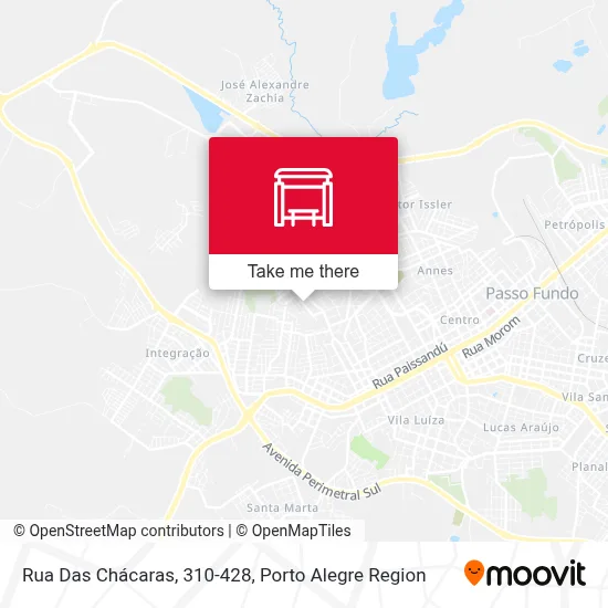 Rua Das Chácaras, 310-428 map