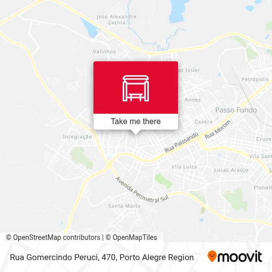 Rua Gomercindo Peruci, 470 map