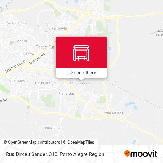 Rua Dirceu Sander, 310 map