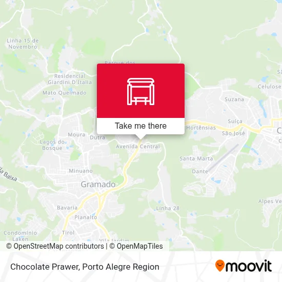 Chocolate Prawer map