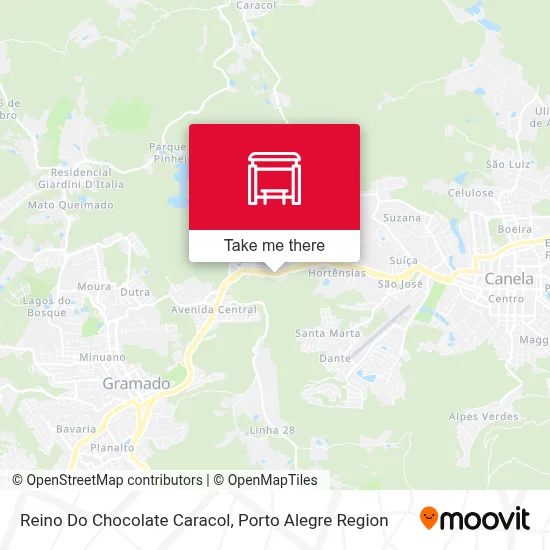 Reino Do Chocolate Caracol map