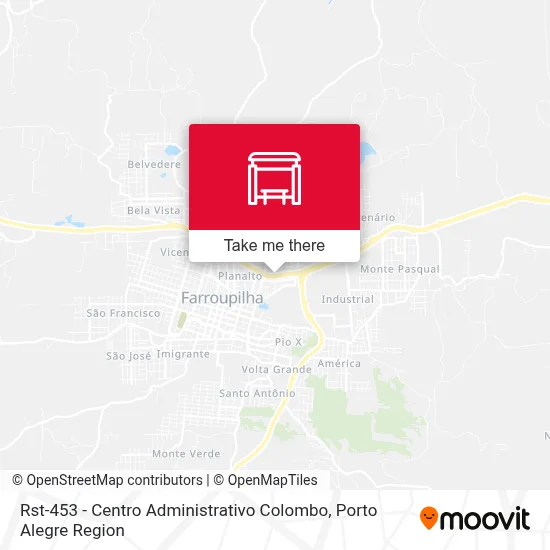 Rst-453 - Centro Administrativo Colombo map