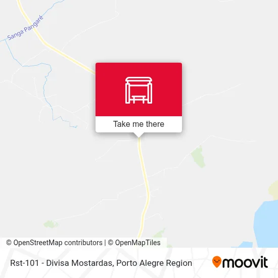 Rst-101 - Divisa Mostardas map