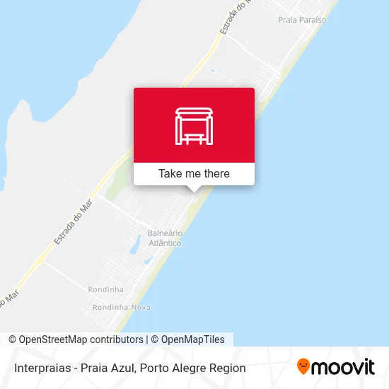 Interpraias - Praia Azul map