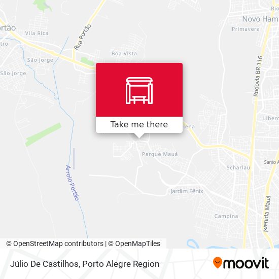 Júlio De Castilhos map