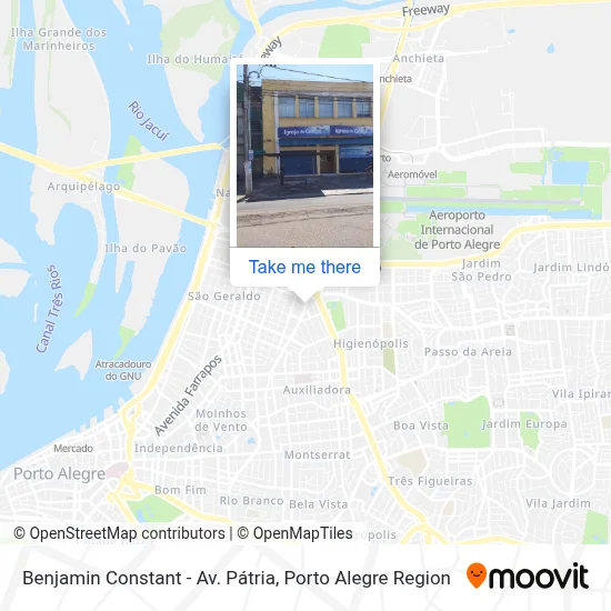 Benjamin Constant - Av. Pátria map