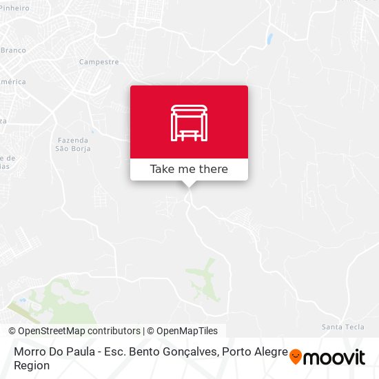 Morro Do Paula - Esc. Bento Gonçalves map