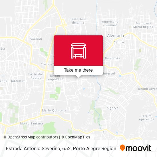 Estrada Antônio Severino, 652 map