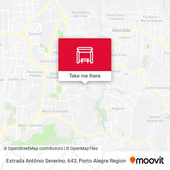 Estrada Antônio Severino, 643 map