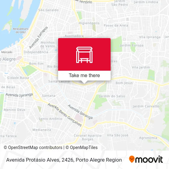 Avenida Protásio Alves, 2426 map