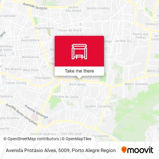 Avenida Protásio Alves, 5009 map