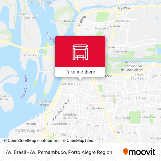 Av. Brasil - Av. Pernambuco map