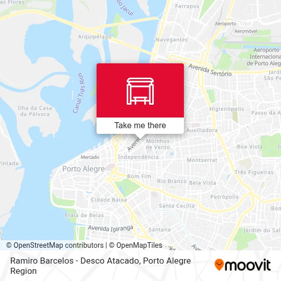 Ramiro Barcelos - Desco Atacado map