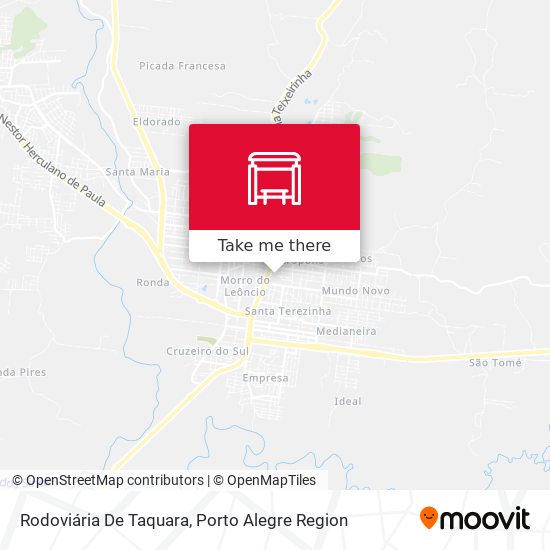 Mapa Rodoviária De Taquara