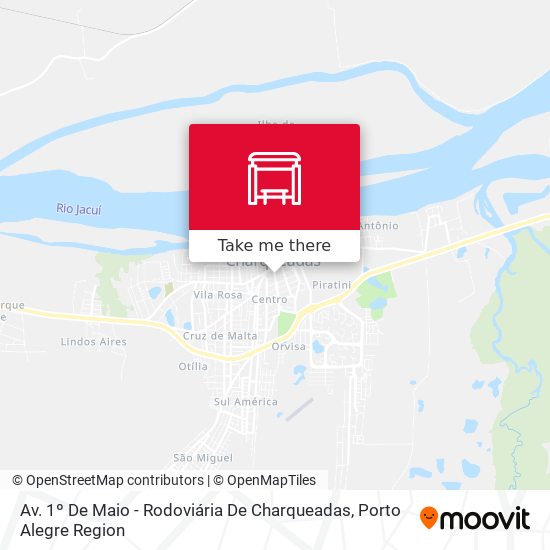 Av. 1º De Maio - Rodoviária De Charqueadas map