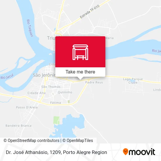 Dr. José Athanásio, 1209 map