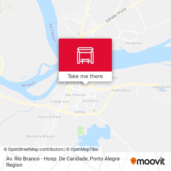 Av. Rio Branco - Hosp. De Caridade map