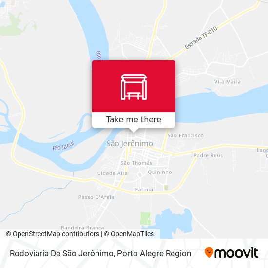 Rodoviária De São Jerônimo map