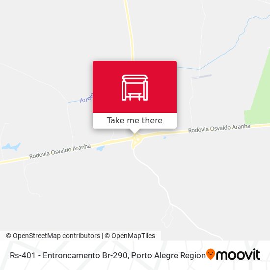 Rs-401 - Entroncamento Br-290 map