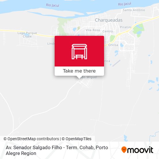 Av. Senador Salgado Filho - Term. Cohab map