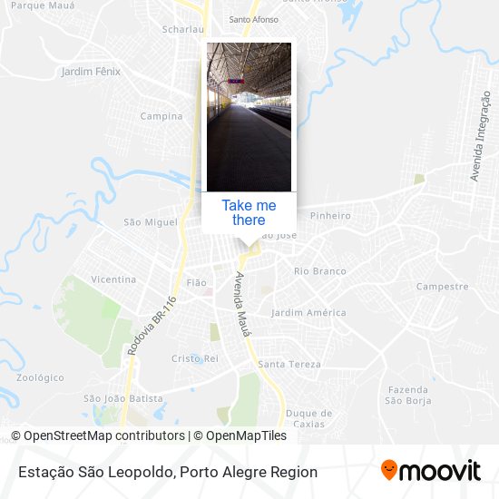 Mapa Estação São Leopoldo