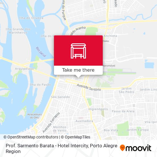Prof. Sarmento Barata - Hotel Intercity map